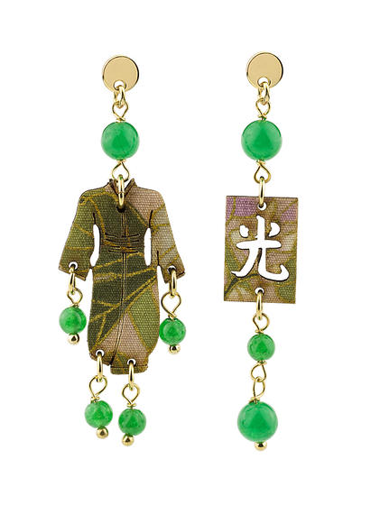 green-mini-kimono-earrings
